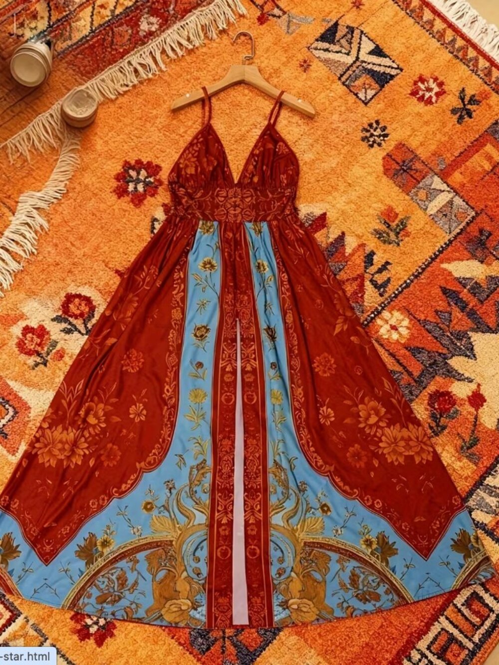 The Valkyrie Mythical High-Slit Dress: - Picture 2 of 3